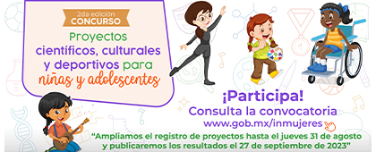 Cartel de la 2da edición del Concurso: Proyectos científicos, culturales y deportivos para niñas y adolescentes