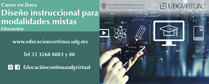 Cartel de Curso en línea: Diseño instrucciones para modalidades mixtas