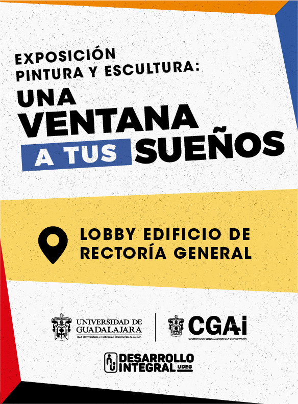 Cartel de la Inauguración de la exposición de pintura y escultura: Una ventana a tus sueños