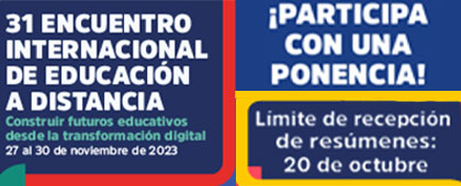 ¡Participa con una ponencia en el 31 Encuentro Internacional de Educación a Distancia!