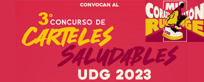 Cartel del 3er. Concurso de Carteles para un Estilo de Vida Saludable UDG 2023