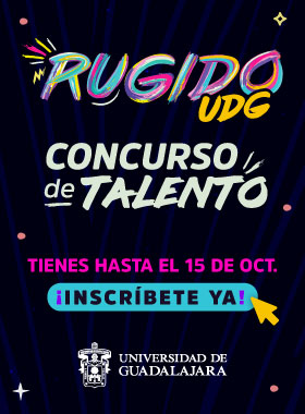 Cartel del Concurso de talento: RUGIDO UDG