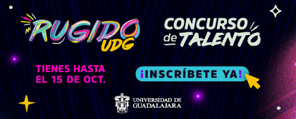 Cartel del Concurso de talento: RUGIDO UDG