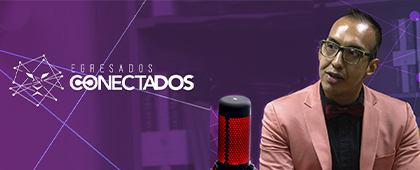 Cartel de Escucha Egresados Conectados, el podcast de la Coordinación de Egresados UdeG, con el Dr. Carlos Alejandro Jáuregui Torres, egresado del CUCS, integrante del Ballet Folclórico de la UdeG y Premio Estatal de la Juventud 2020 en ámbito laboral