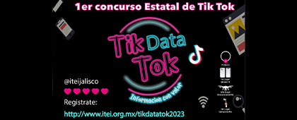 Cartel del 1er. Concurso Estatal de Tic Tok “Información con Valor”