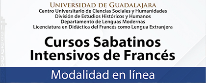 Cartel del Cursos sabatinos intensivos de francés