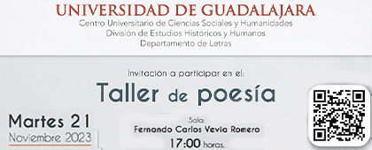 Cartel del Taller de poesía