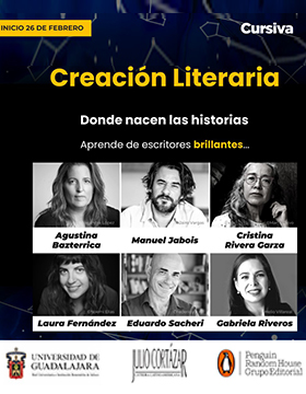 Cartel del Taller: Creación literaria: Donde nacen las historias