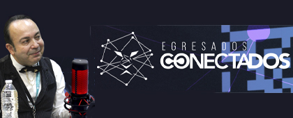 Cartel de Escucha Egresados Conectados, el podcast de la Coordinación de Egresados UdeG, con el Lic. Ramiro David González, Egresado del CUAAD y Diseñador de Joyería