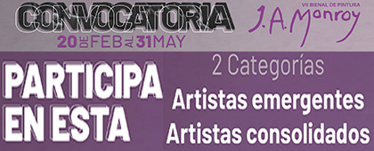 Cartel de la VII Bienal de Pintura José Atanasio Monroy 2024