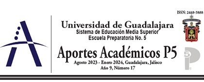 Cartel de la Revista Aportes Académicos P5, Año 9, Número 17