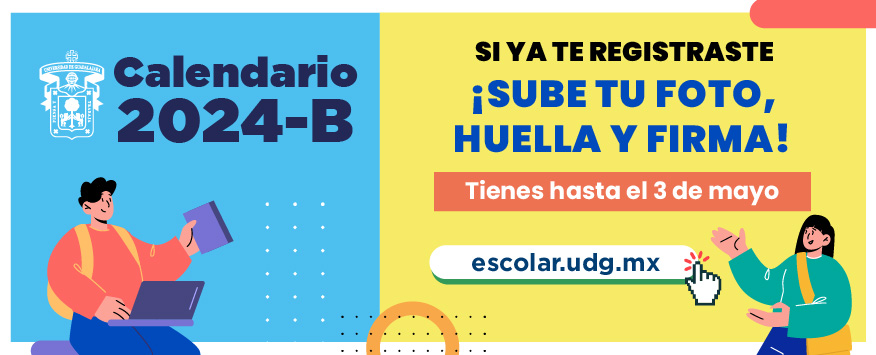 Cartel Si ya te registraste ¡Sube tu foto, firma y huella!, calendario 2024B