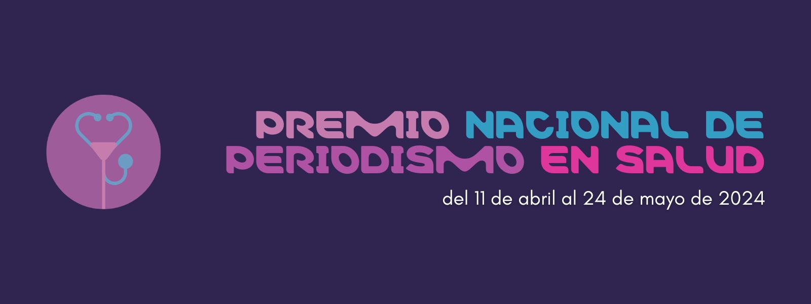 Cartel del Premio Nacional de Periodismo en Salud