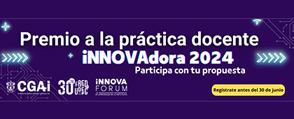 Cartel del Premio a la práctica docente iNNOVAdora 2024
