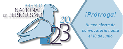 Cartel del Premio Nacional de Periodismo 2023