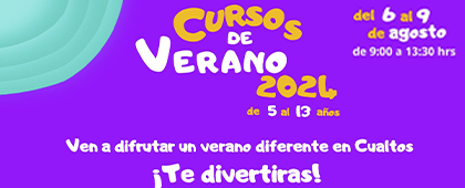 Cartel de los Cursos de verano 2024 en el CUAltos