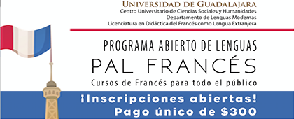 Cartel del Cursos de francés para todo el público