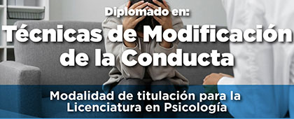 Cartel informativo del Diplomado en Técnicas de Modificación de la Conducta