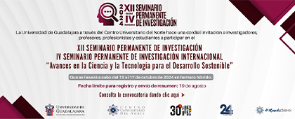 Cartel del XII Seminario Permanente de Investigación y IV Seminario Permanente de Investigación Internacional