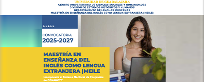 Cartel de la Maestría en Enseñanza del Inglés como Lengua Extranjera 2025-2027