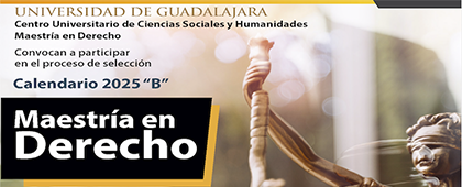 Cartel de la Maestría en Derecho, calendario 2025-B