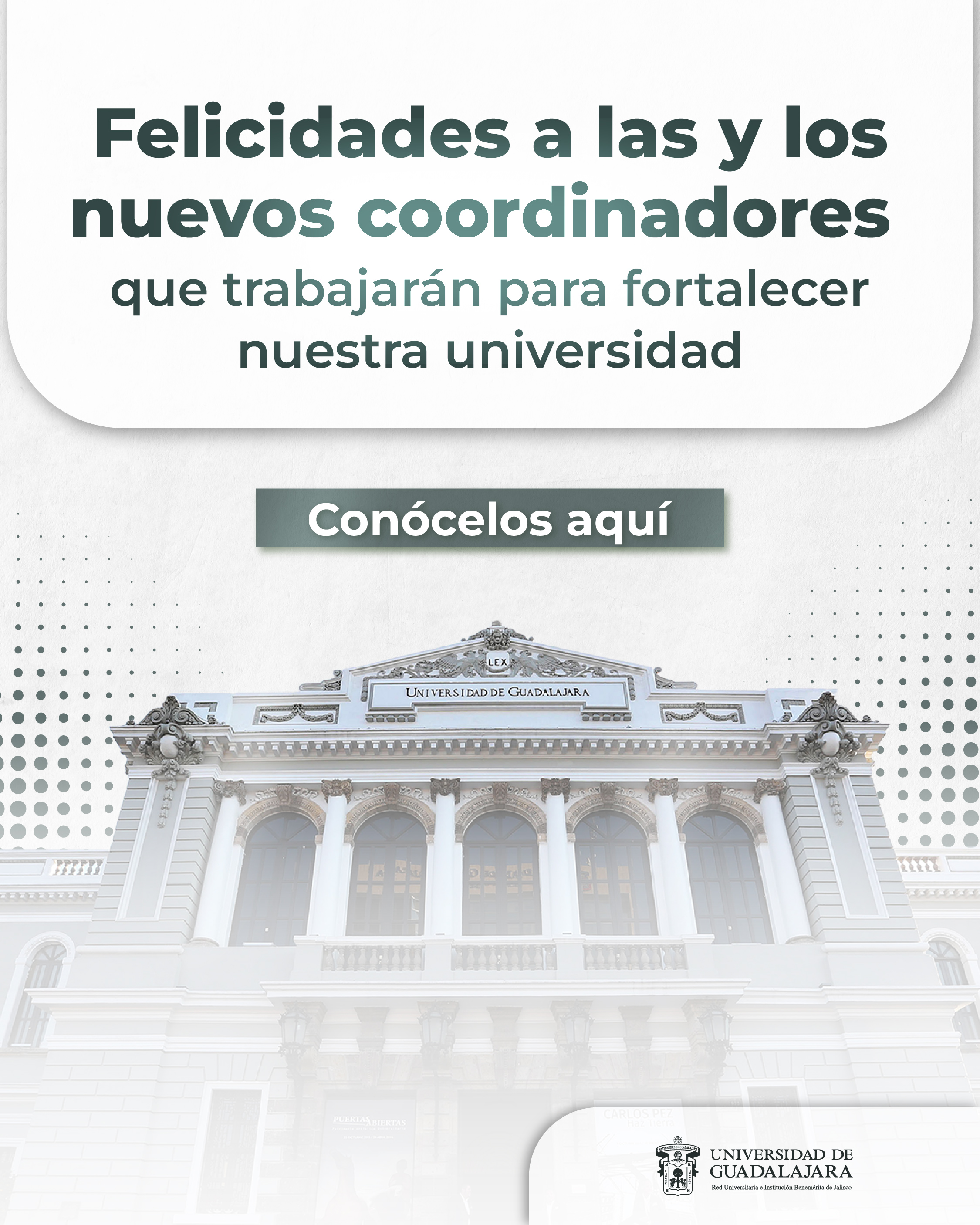 Felicidades a las y los nuevos coordinadores que trabajarán para fortalecer nuestra universidad 