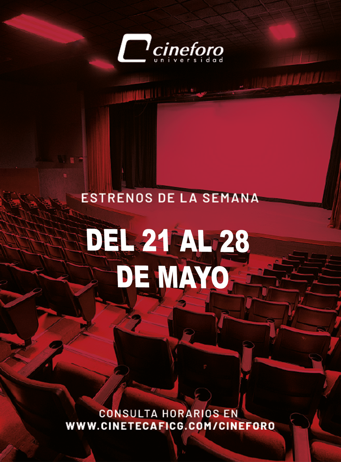 Cartelera del Cineforo Universidad
