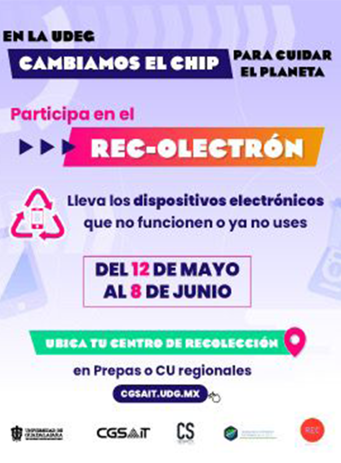Banner ¡Participa en el REC-OLECTRÓN! Ubica los puntos de recolección