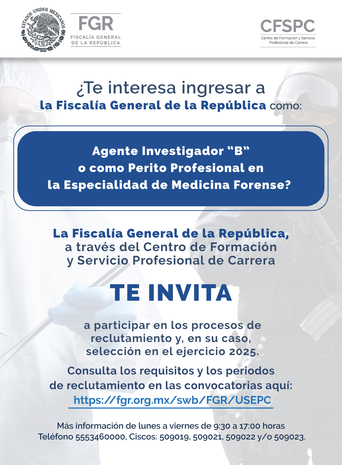 Convocatoria de la Fiscalía General de la República