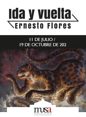 Cartel de la Exposición: Ida y vuelta, de Ernesto Flores