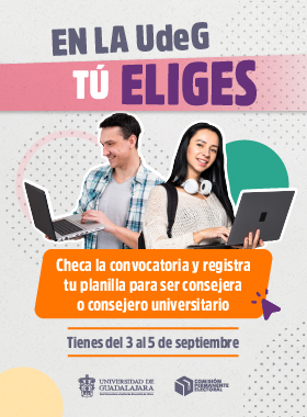 Si formas parte del personal académico o eres estudiante, regístrate para ser consejera o consejero universitario 2025-2026