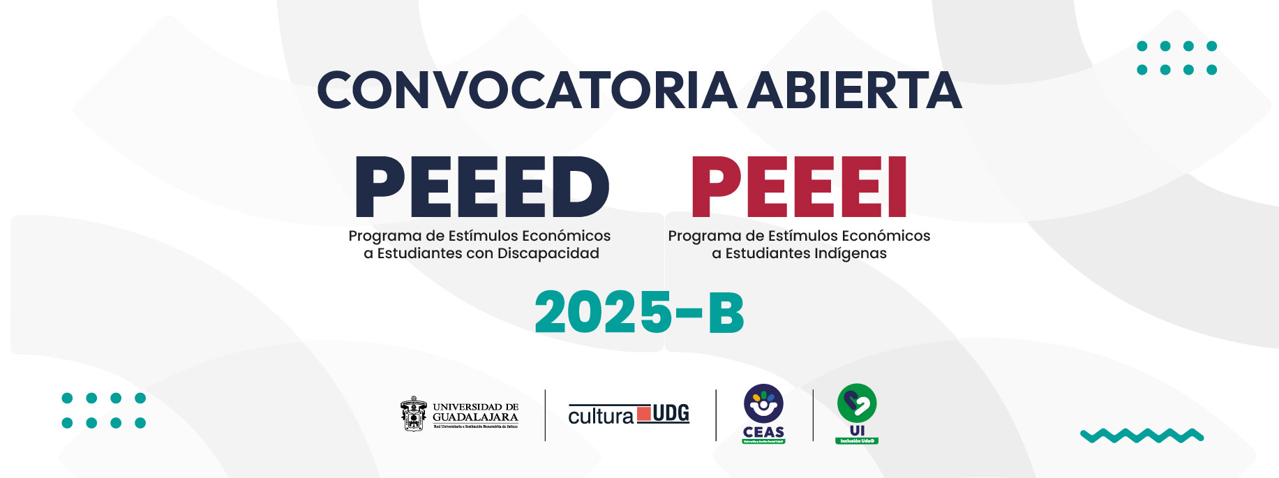 Cartel del Programa de Estímulos Económicos a Estudiantes con Discapacidad 2025B