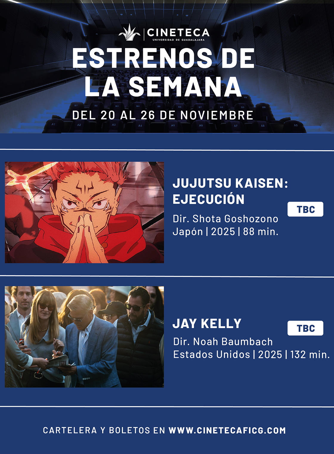 Banner de la Cartelera de la Cineteca FICG