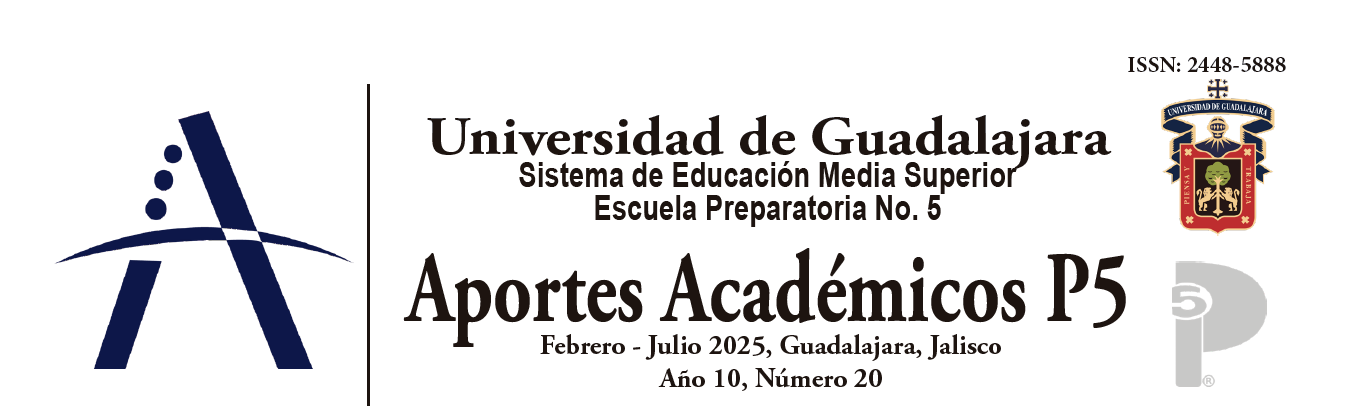 Cartel de la Revista Aportes Académicos P5, Año 10, Número 20