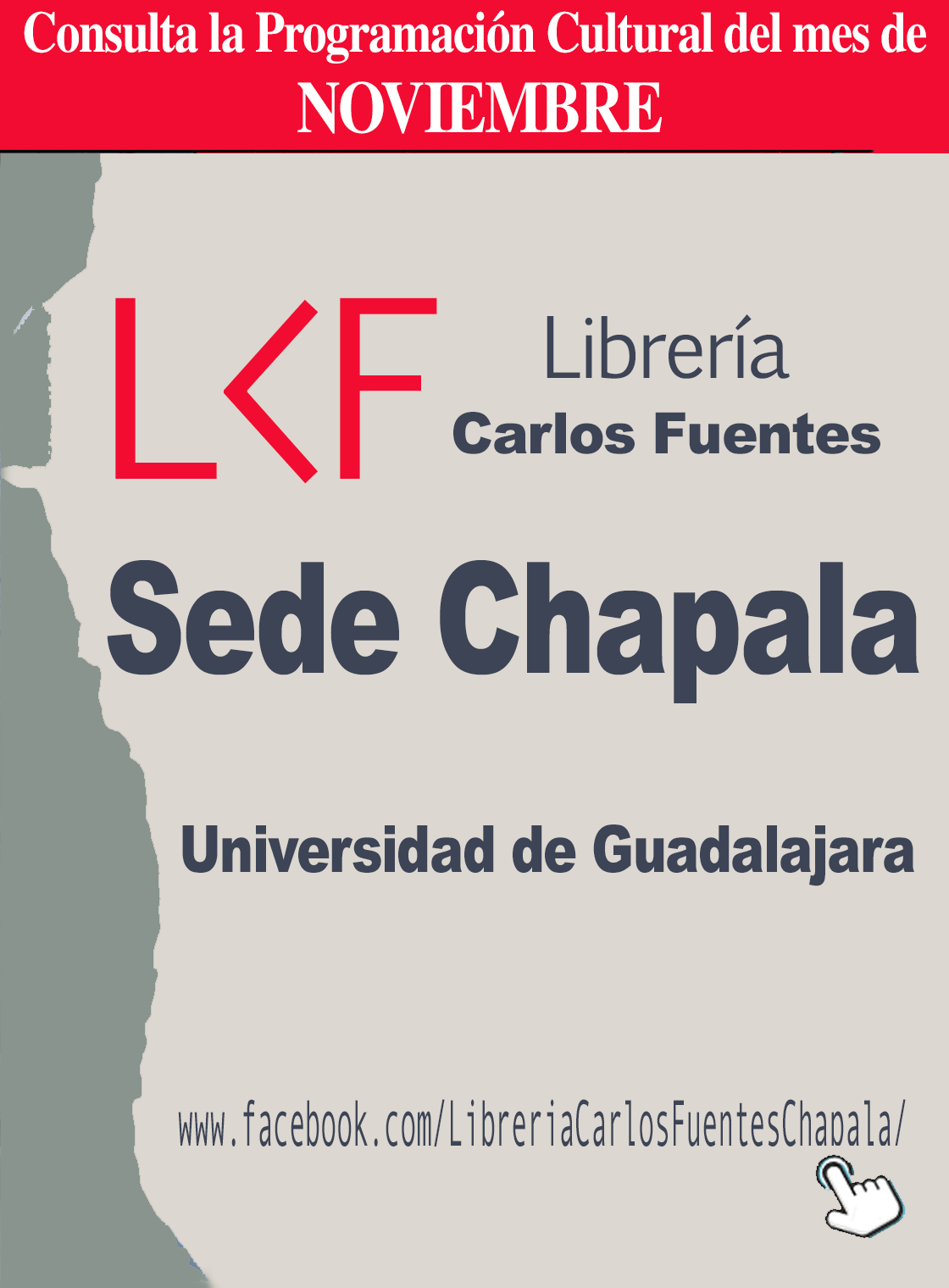  Programación del mes de NOVIEMBRE de la Librería Carlos Fuentes, sede Chapala
