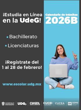Banner ¡Estudia en línea en la UdeG! Calendario de trámites 2026B