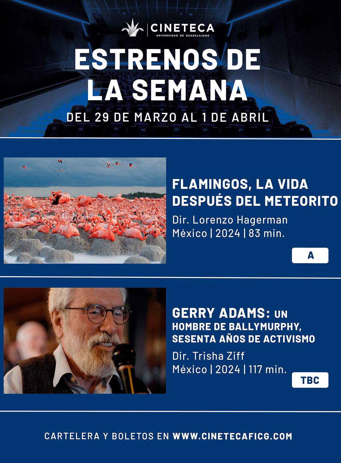 Cartelera de la Cineteca FICG