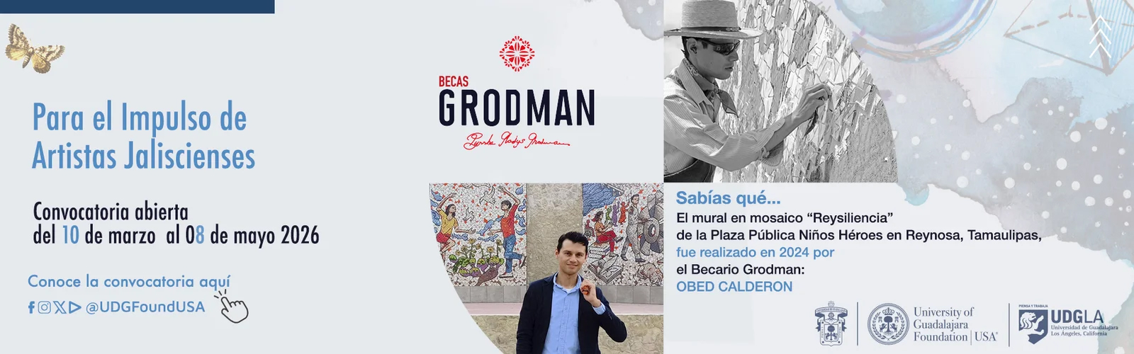 Cartel de la Beca Grodman para el impulso de artistas jaliscienses 2026