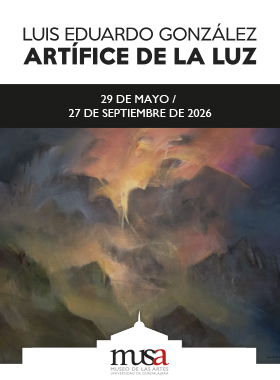 Banner Exposición: Luis Eduardo González. Artífice de la luz