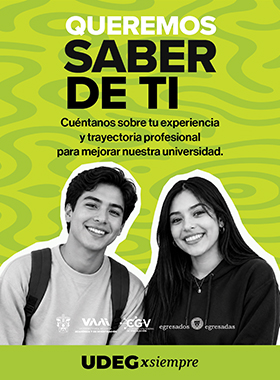 Banner de Queremos saber de ti. Encuesta de seguimiento a egresadas y egresados de los calendarios 2023B, 2024A y 2024B