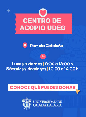 Banner centro de acopio UdeG por nuestros hermanos de Venezuela
