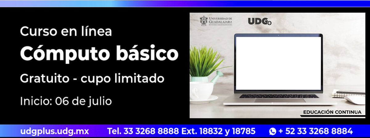 Cartel del Curso en línea: Cómputo básico