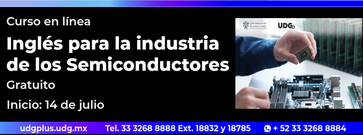 Cartel del Curso en línea: Inglés para la Industria de los Semiconductores
