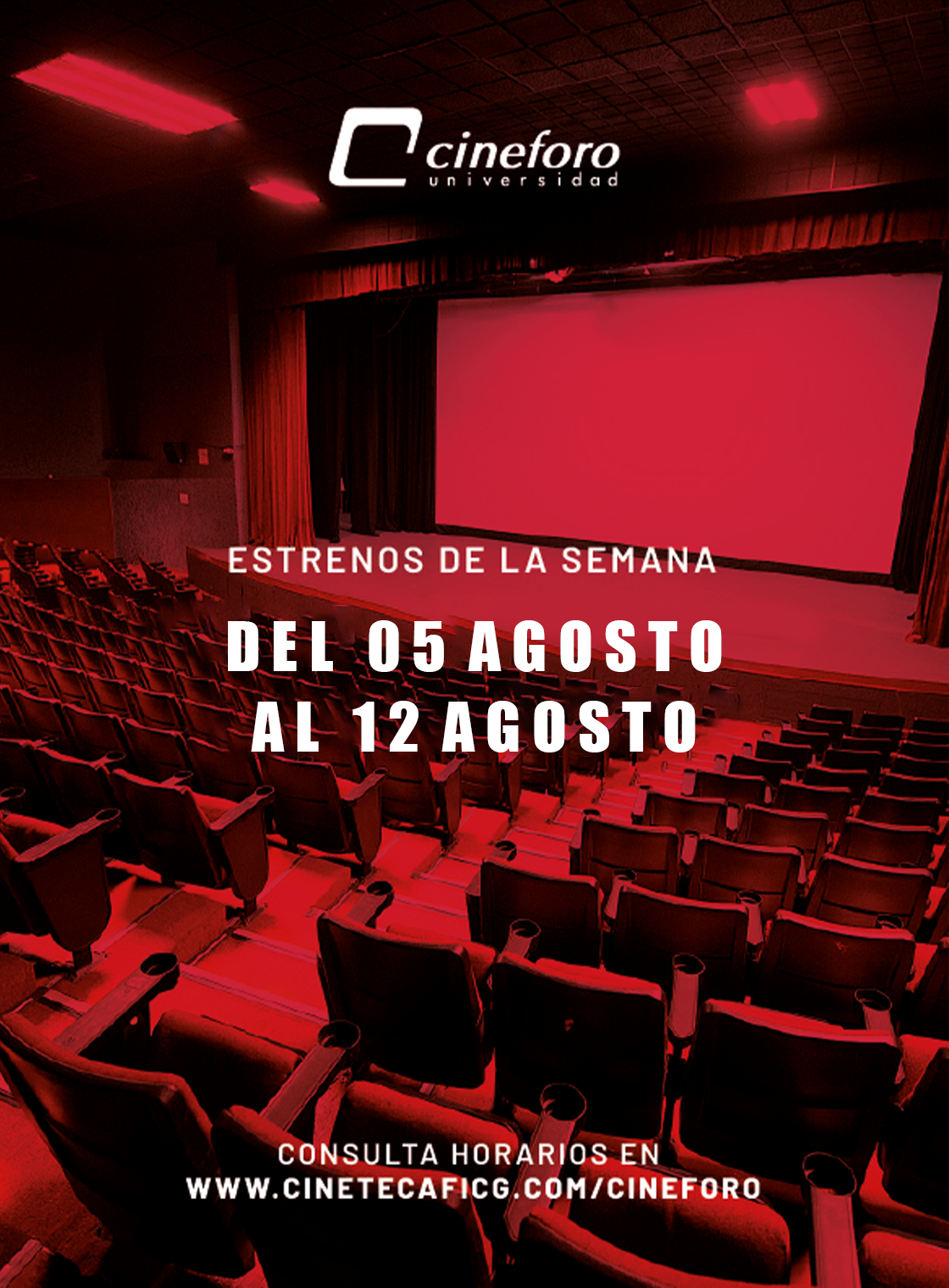 Cartelera del Cineforo Universidad