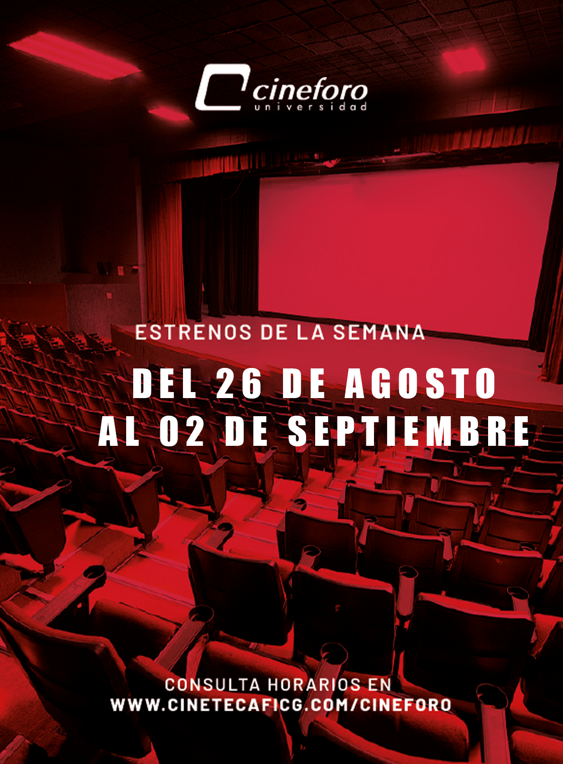Cartelera del Cineforo Universidad