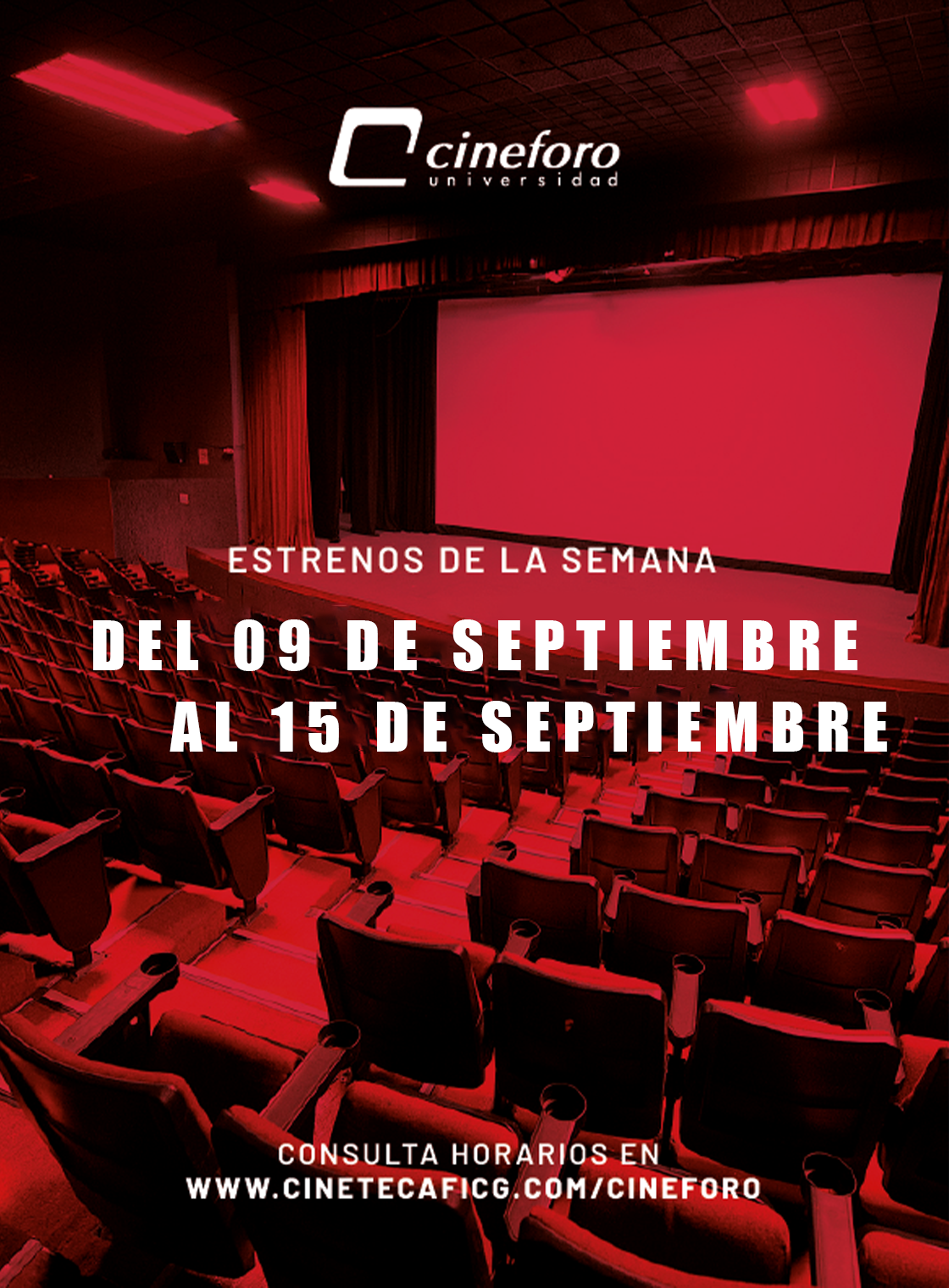 Cartelera del Cineforo Universidad