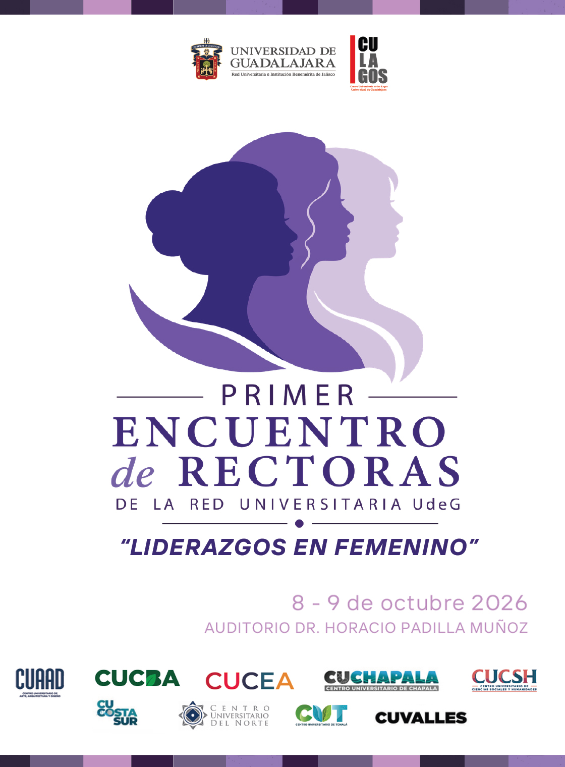 Banner del 1er Encuentro de Rectoras de la Red Universitaria
