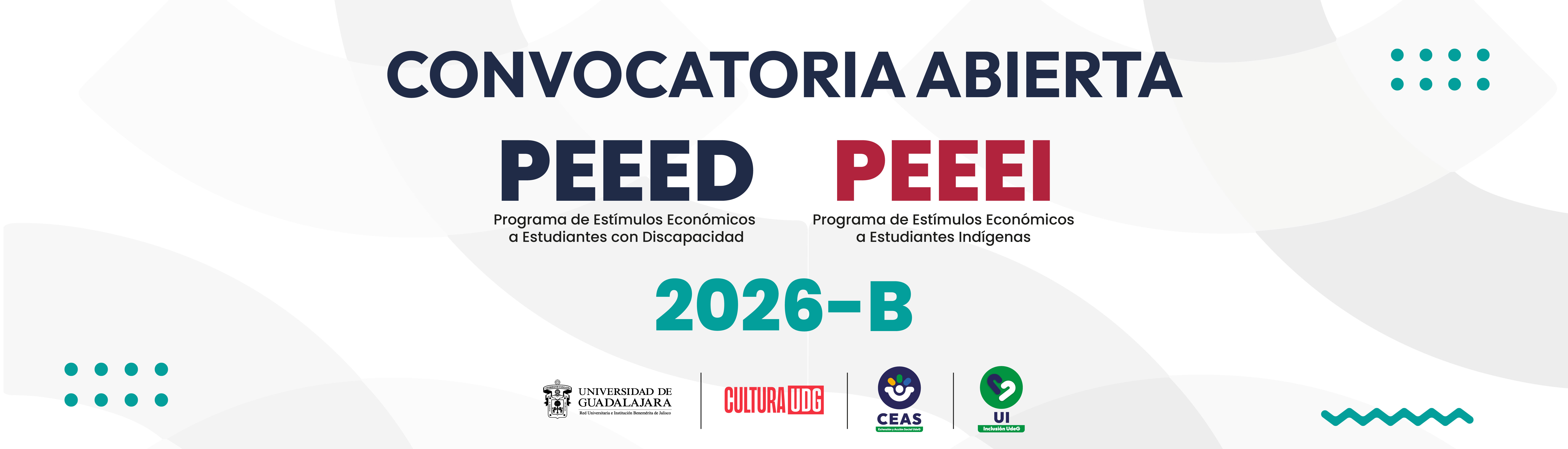 Cartel del Programa de Estímulos Económicos a Estudiantes Indígenas y a Estudiantes con Discapacidad, calendario 2026B