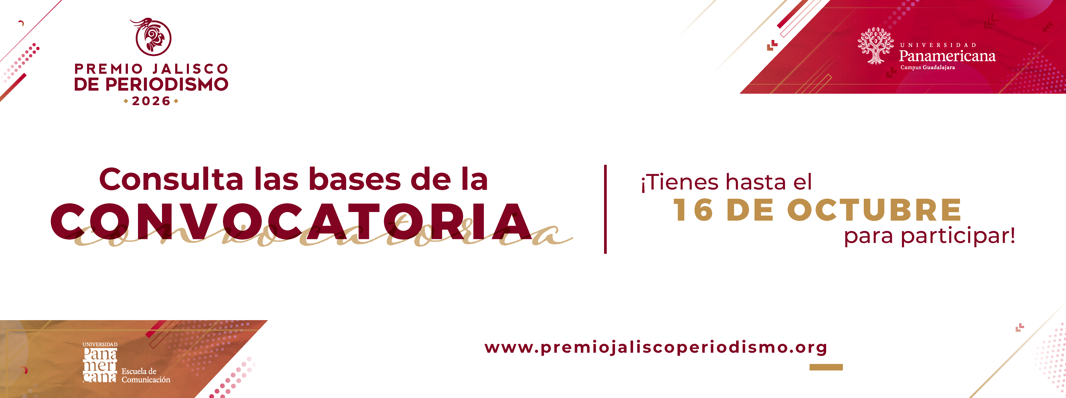 Cartel de la XXXI edición del Premio Jalisco de Periodismo 2026