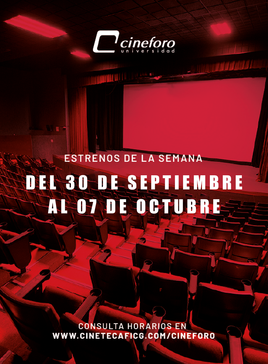 Cartelera del Cineforo Universidad